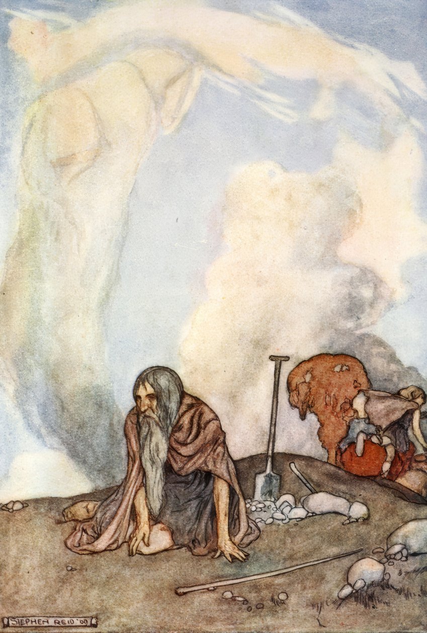 اختفت الفرس الأبيض من أعينهم مثل إكليل من الضباب ، c1910 بواسطة غير معروف