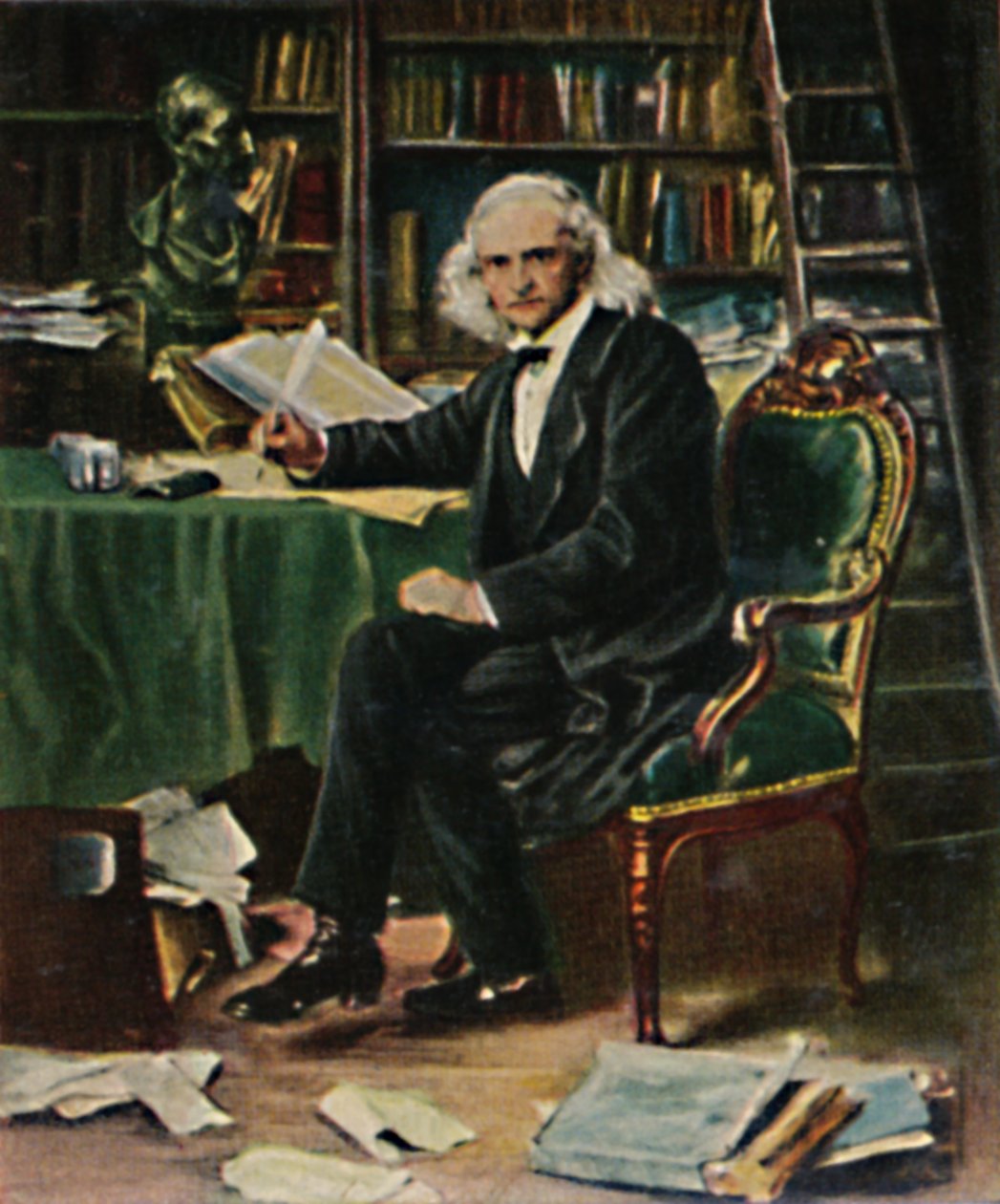 تيودور مومسن 1817-1903. - لوحة رسم كناوس 1934. بواسطة غير معروف