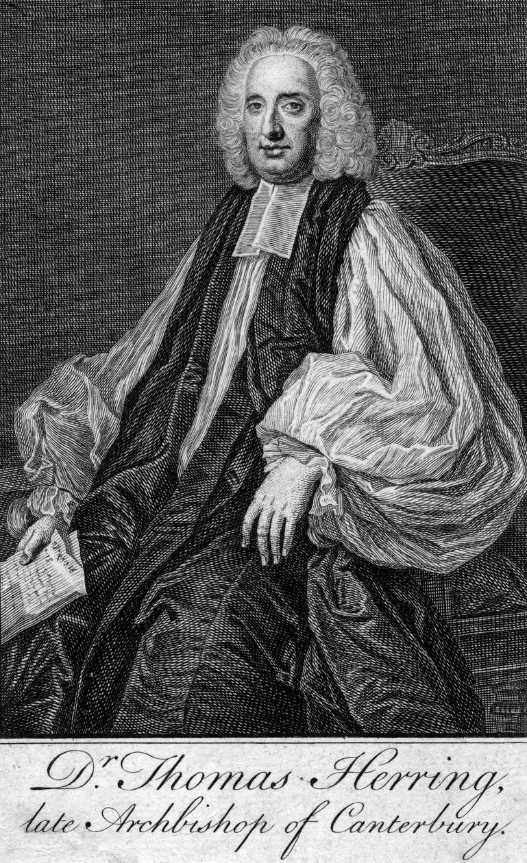 توماس هيرينج 1693-1757 ، رئيس أساقفة كانتربري بواسطة غير معروف