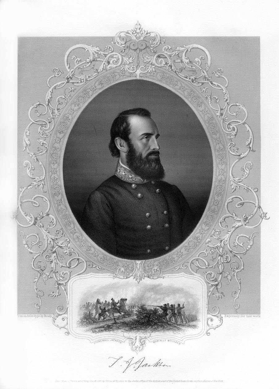 توماس جوناثان ستونوول جاكسون ، الجنرال الكونفدرالي خلال الحرب الأهلية الأمريكية ، 1862-1867 بواسطة غير معروف
