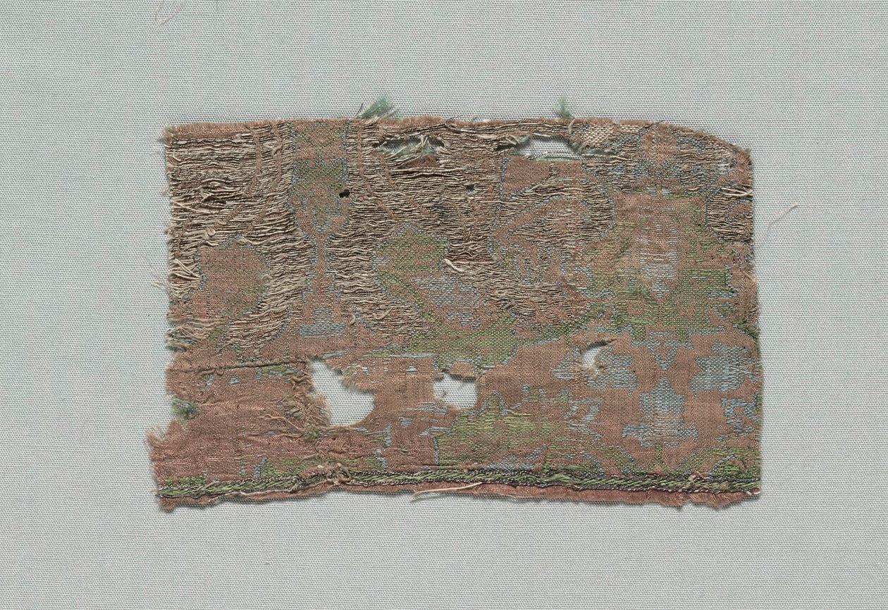 ثلاثة أجزاء من الحرير القوطي الإيطالي ، 1350-1399. بواسطة غير معروف