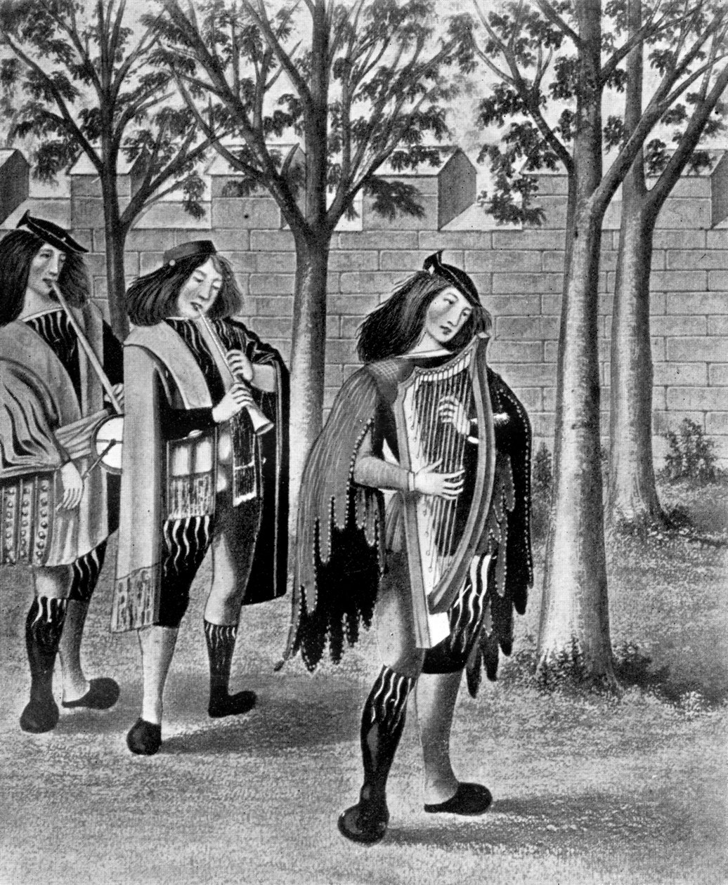 ثلاثة minstrels، c1480، 1910 بواسطة غير معروف