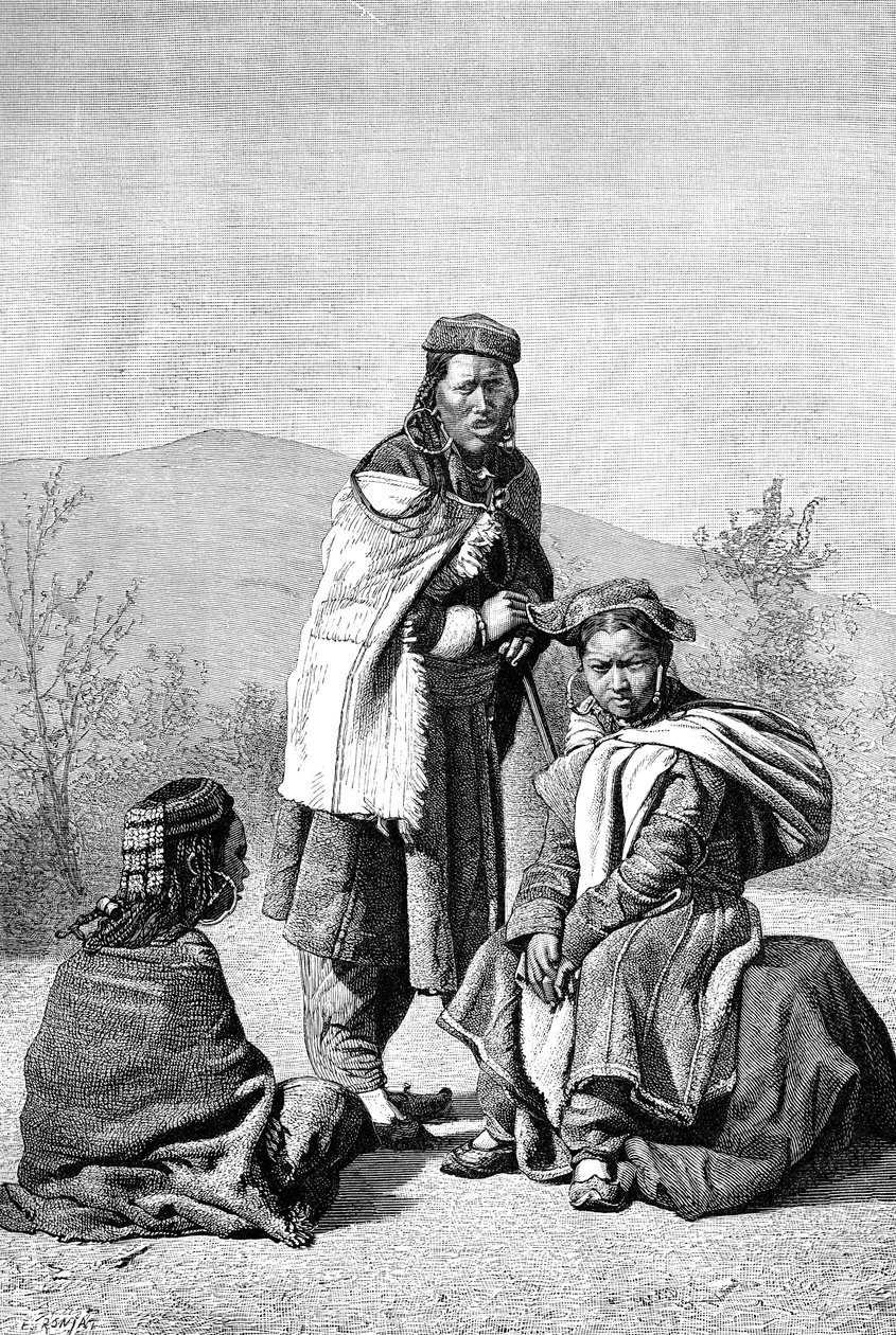 نساء التبت في لاداخ ، 1895 بواسطة غير معروف