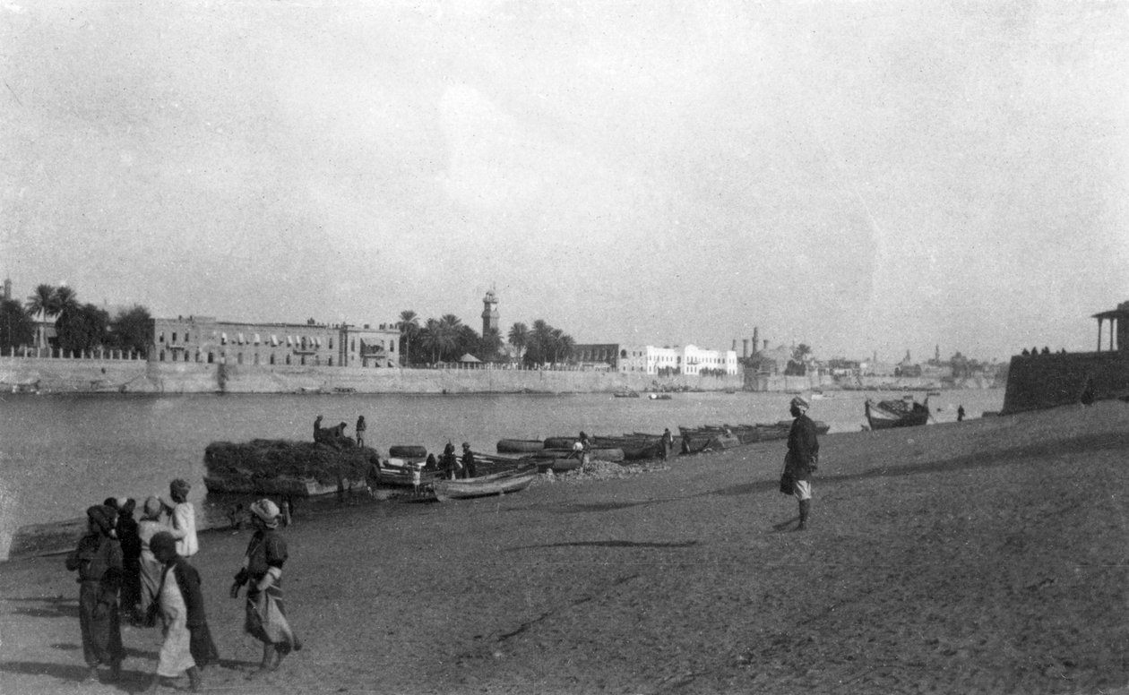 نهر دجلة ، بغداد ، العراق ، 1917-1919 بواسطة غير معروف
