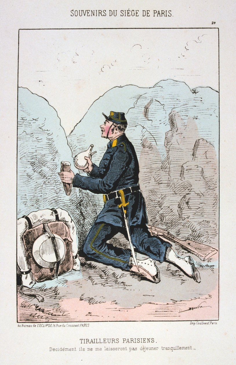 Tirailleurs Parisiens ، حصار باريس ، 1870-1871 بواسطة غير معروف