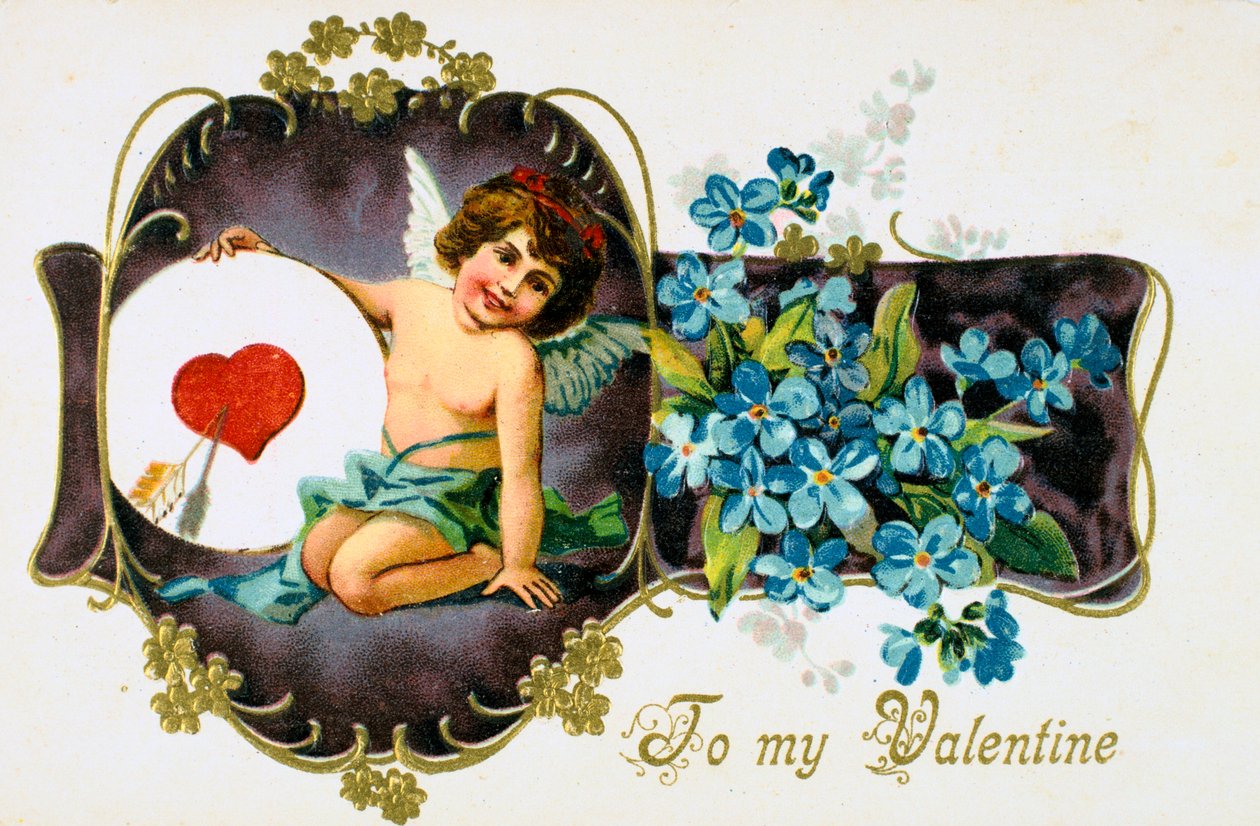 إلى My Valentine ، بطاقة Valetine الأمريكية ، 1907 بواسطة غير معروف