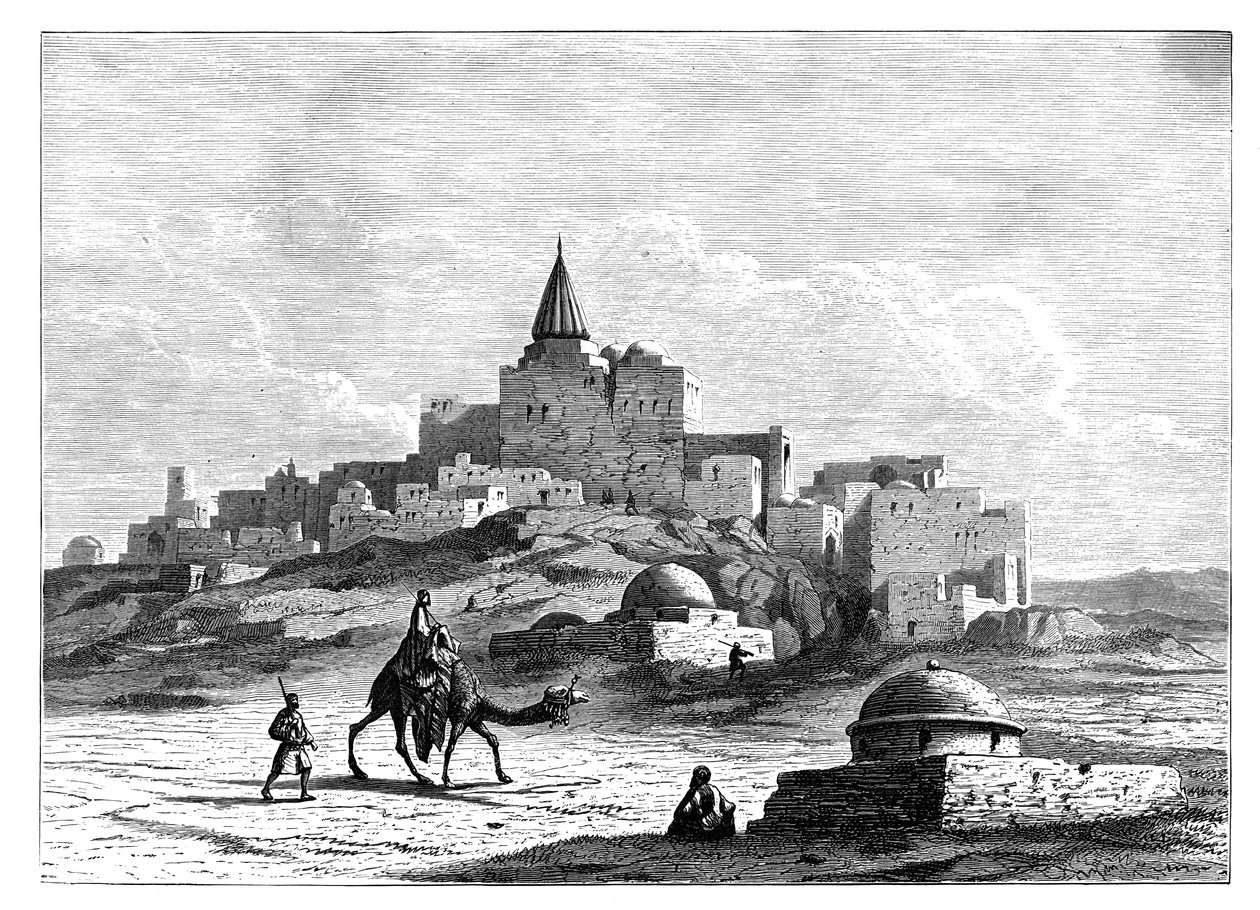 مقبرة يونان ، بالقرب من المسجد ، على التلة الاصطناعية النبي يونس ، نينوى ، آشور ، c1890 بواسطة غير معروف