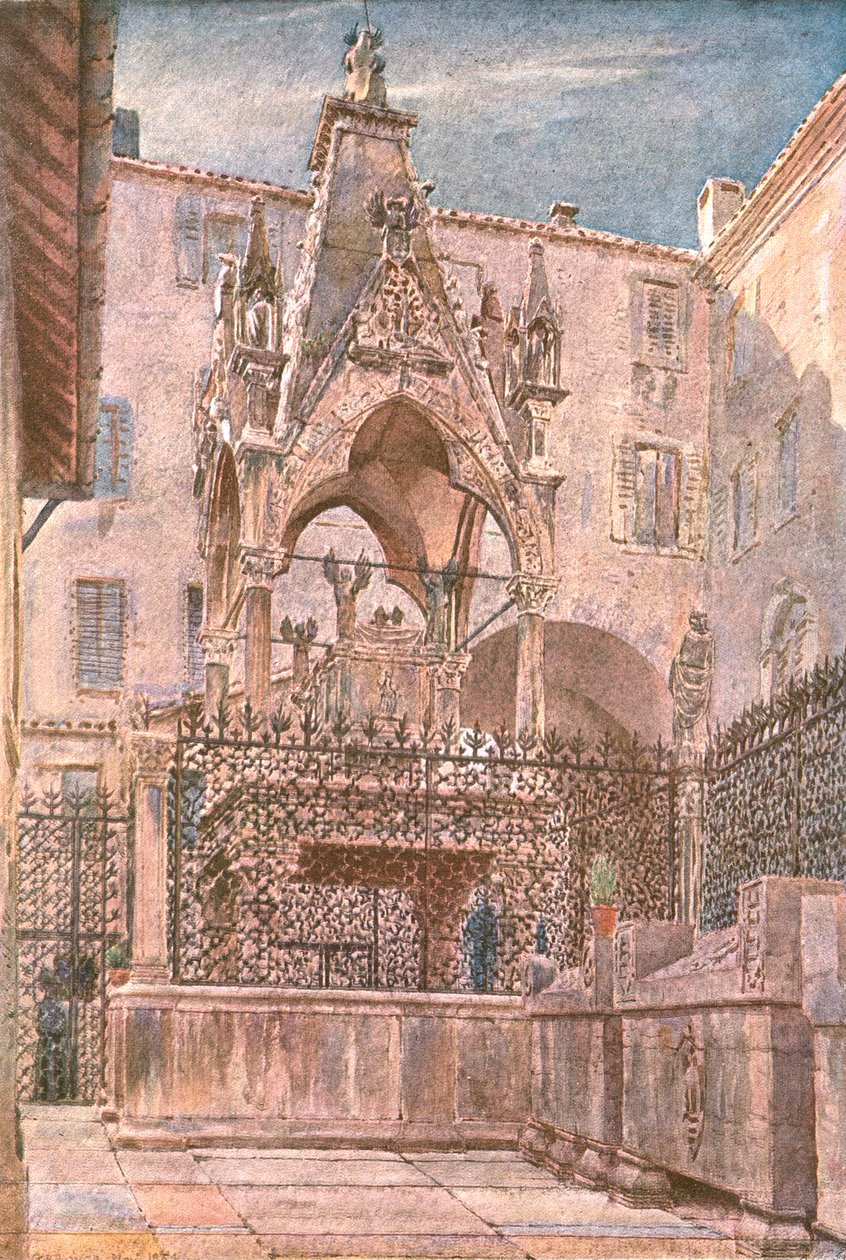 قبر ماستينو الثاني في فيرونا ، 1854 ، c1900. بواسطة غير معروف