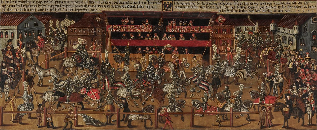 البطولة في أنتويرب عام 1498. بواسطة غير معروف