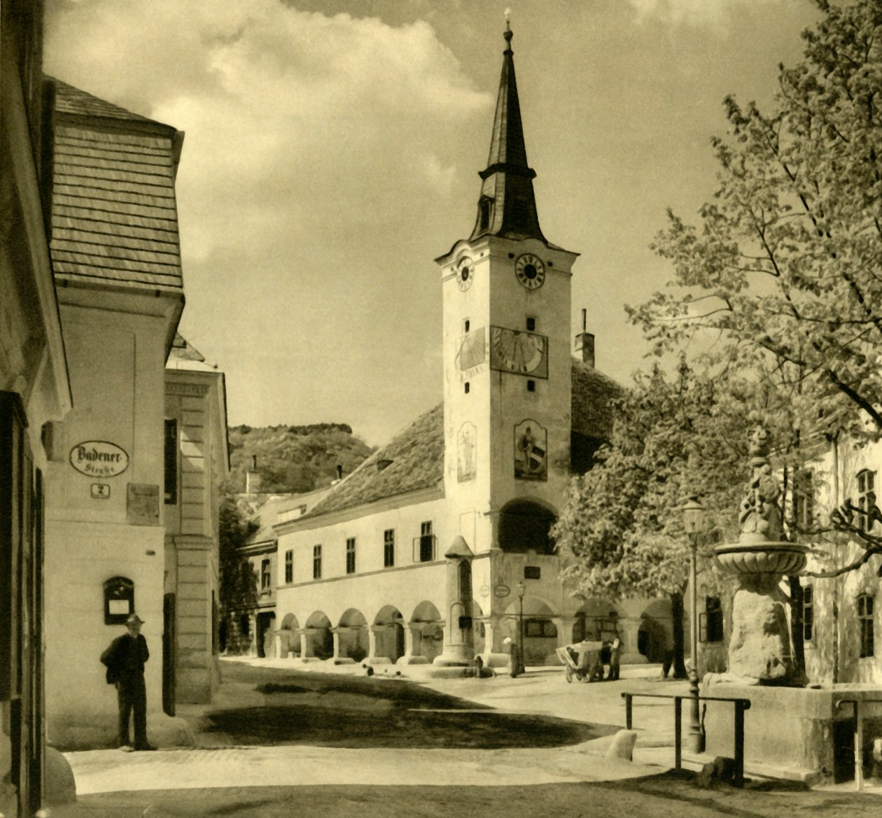قاعة المدينة ، Gumpoldskirchen ، Mödling ، النمسا السفلى ، c1935. بواسطة غير معروف