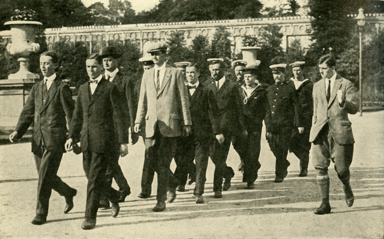 تدريب المجندين في احتياطي المتطوعين في البحرية الملكية ، الحرب العالمية الأولى ، 1914 ، c1920. بواسطة غير معروف