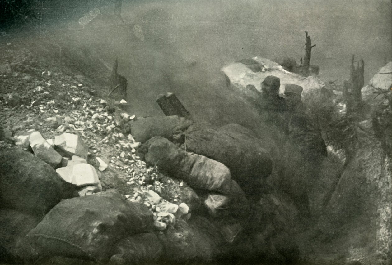 حرب الخنادق في الأرجون ، 1919. بواسطة غير معروف