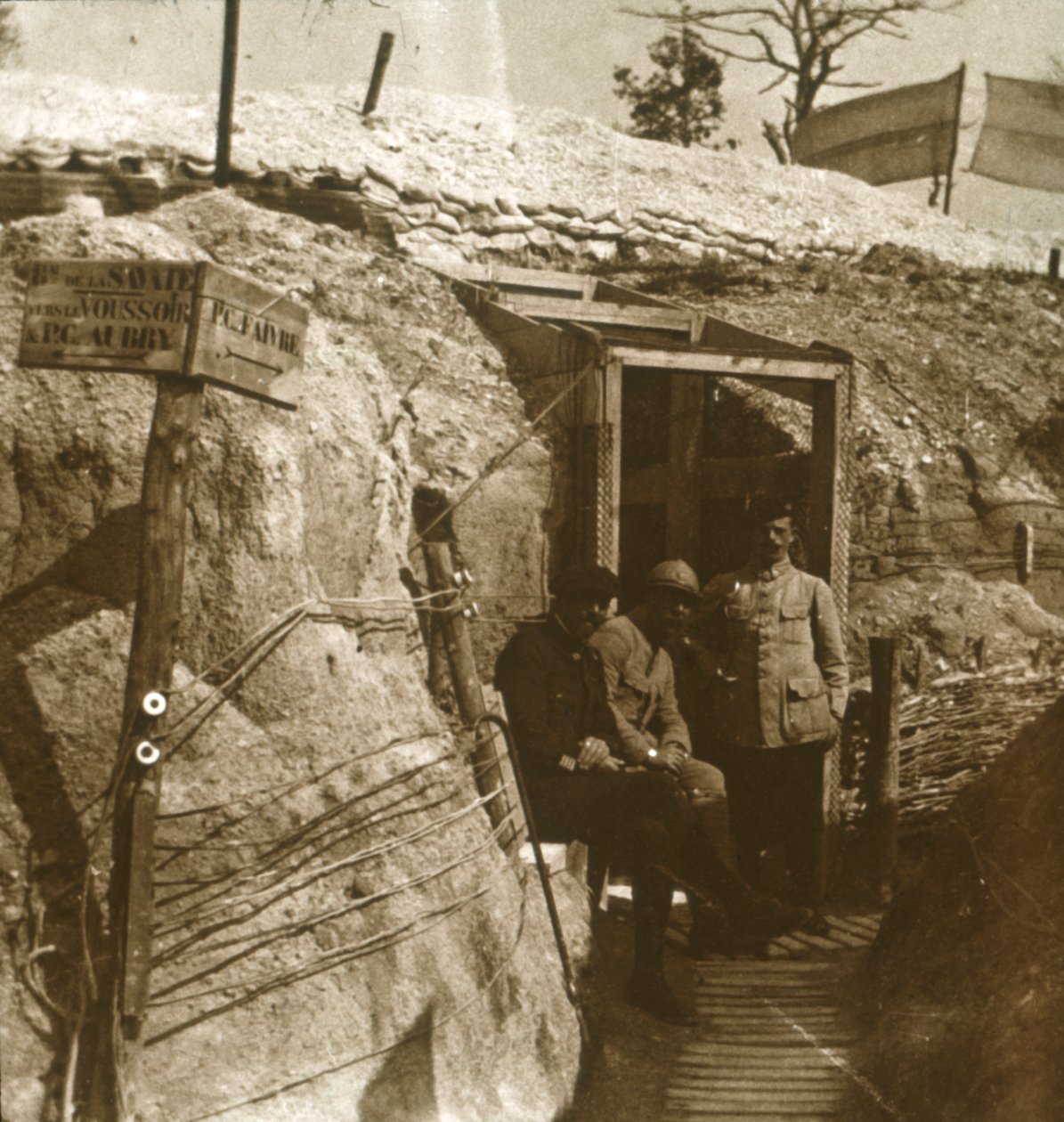 الخنادق ، الشمبانيا ، شمال فرنسا ، c1914-c1918 بواسطة غير معروف