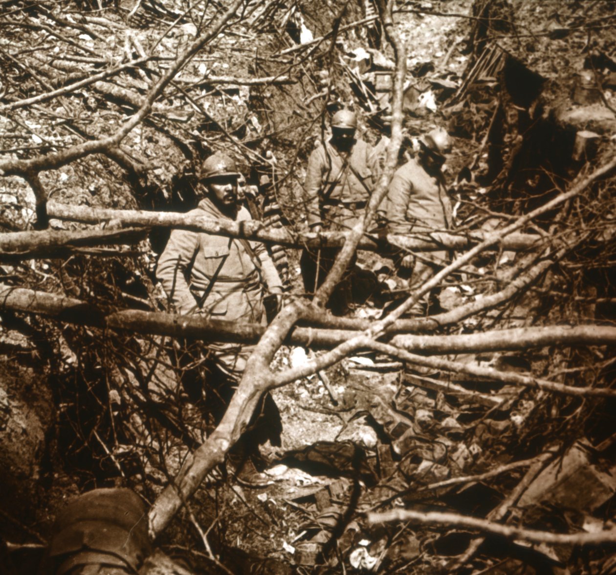 الخنادق أمام فورت سوفيل ، شمال فرنسا ، c1914-c1918 بواسطة غير معروف