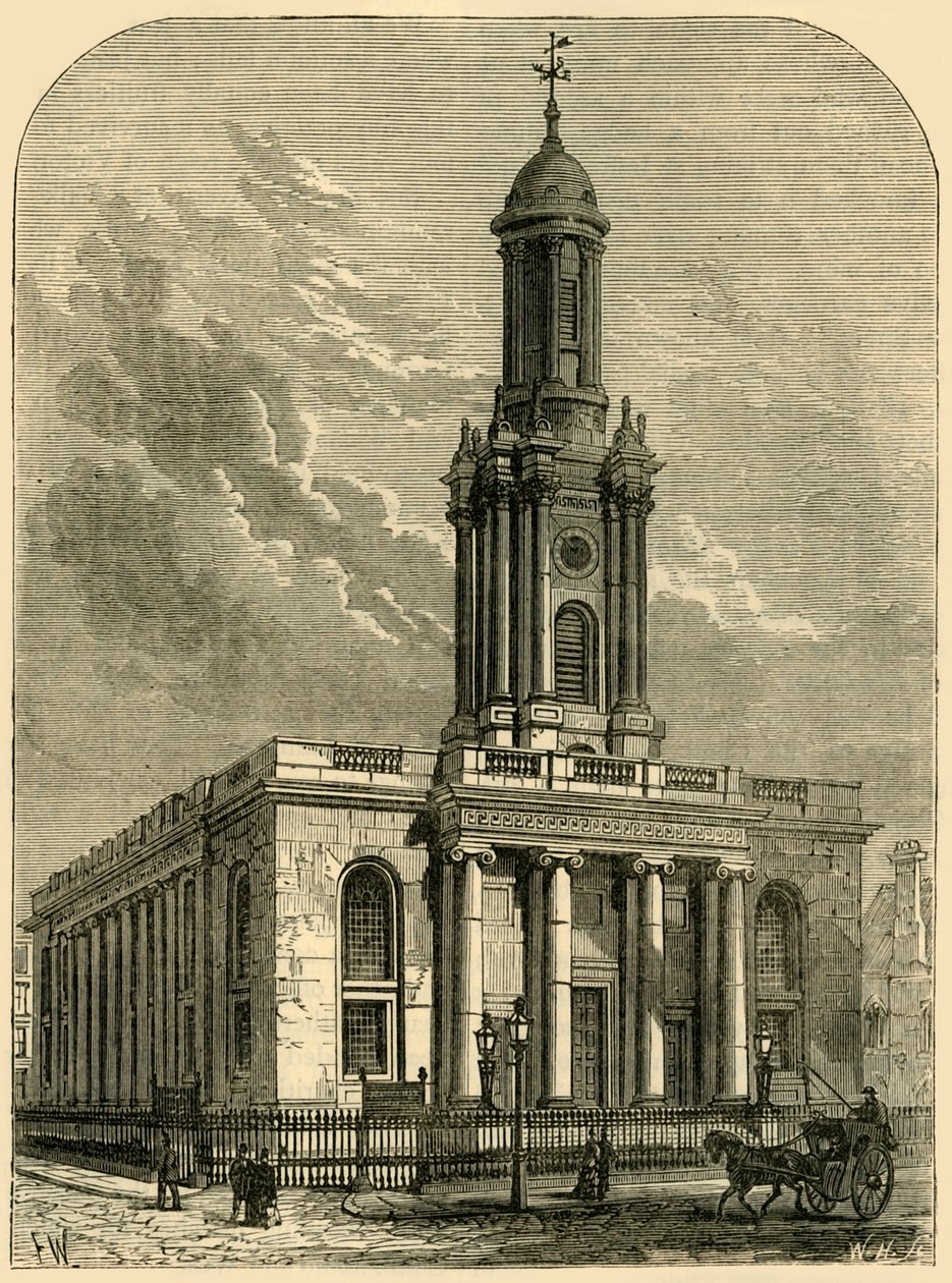 كنيسة الثالوث ، شارع ألباني ، c1876. بواسطة غير معروف