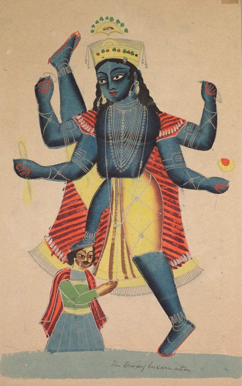 Trivikramapada ثلاث خطوات من فيشنو ، 1800s. بواسطة غير معروف