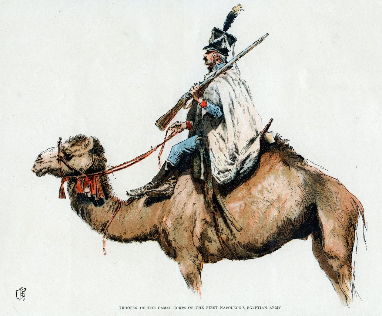 جندي من جمل الإبل من الجيش النابليون الأول ، 1790s القرن 20th بواسطة غير معروف