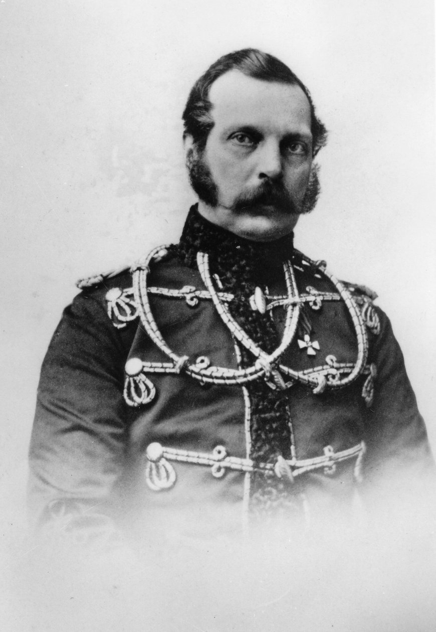 القيصر ألكسندر الثاني من روسيا ، c1861-c1865 بواسطة غير معروف