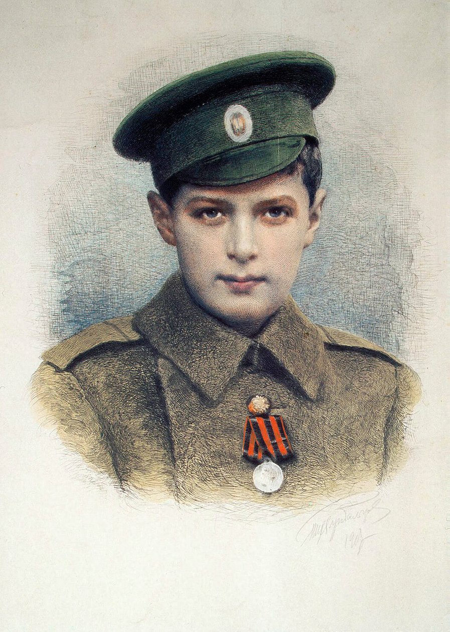 Tsarevich Alexei بصفته عريفًا للجيش الروسي ، 1917 بواسطة غير معروف