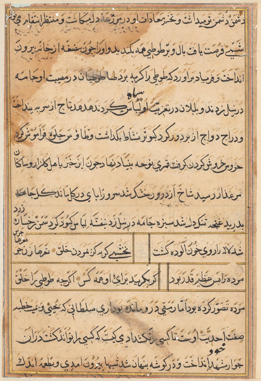 حكايات توتي ناما لببغاء ، ج. 1560. بواسطة غير معروف