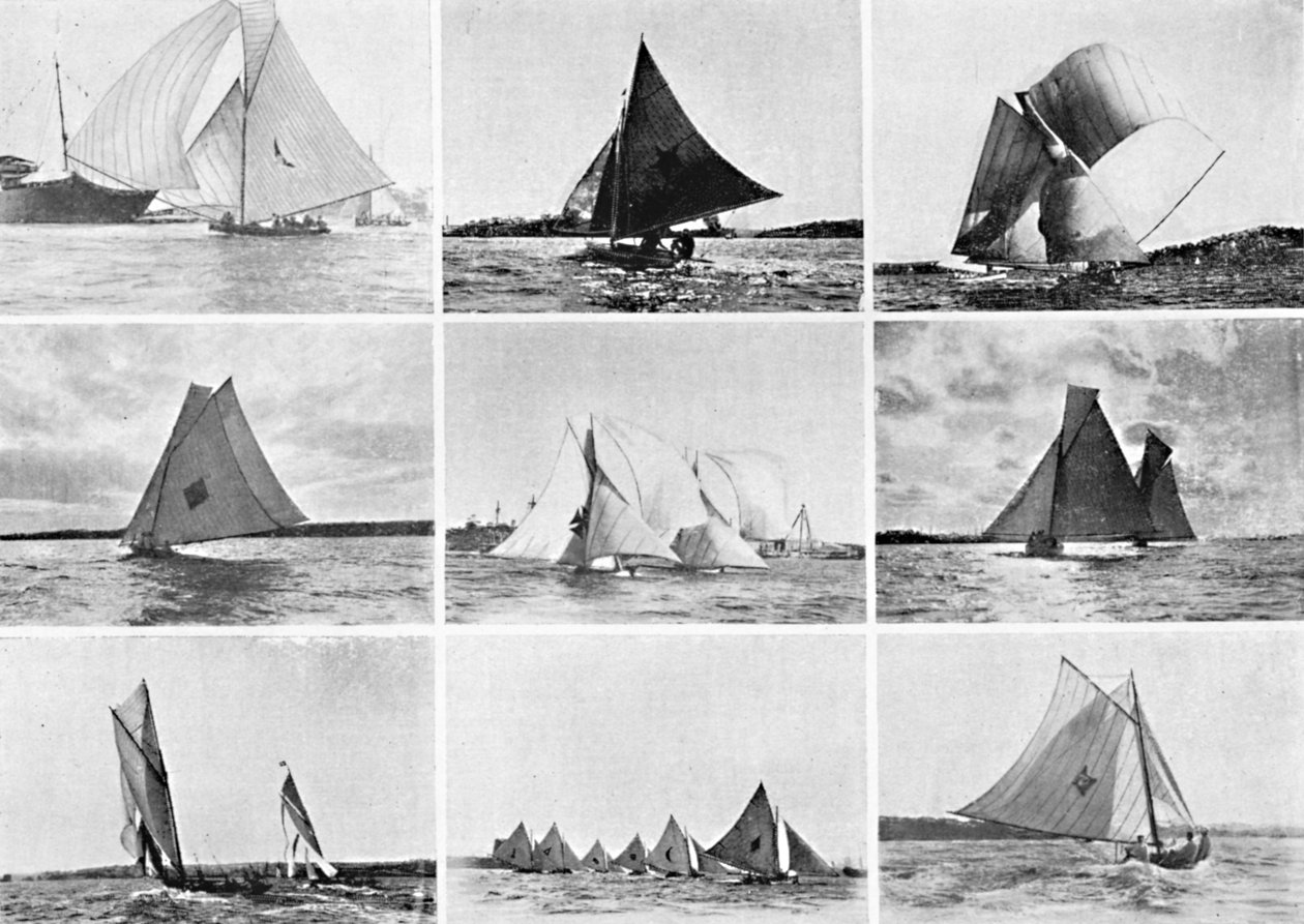 مشاهد نموذجية لميناء سيدني لليخوت ، c1900. بواسطة غير معروف