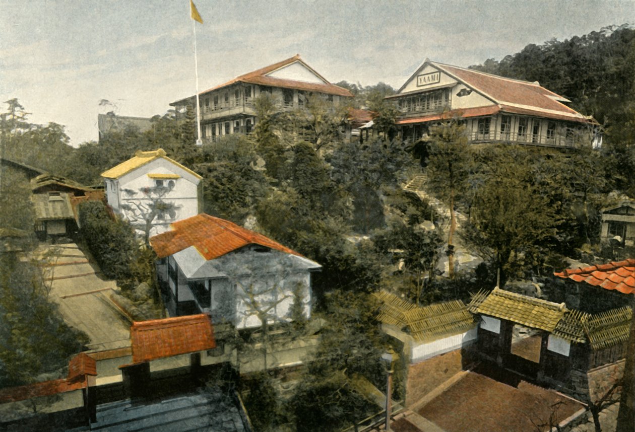 Un Hotel A Kyoto ، فندق في كيوتو ، 1900. بواسطة غير معروف
