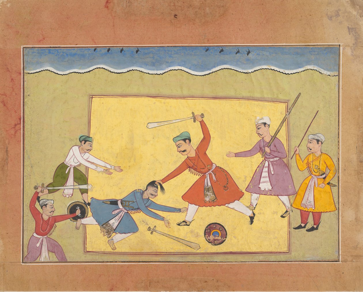 صفحة غير محددة من قصص Bhagavata Purana القديمة المشتتة للورد فيشنو ، كاليفورنيا. 1610. بواسطة غير معروف