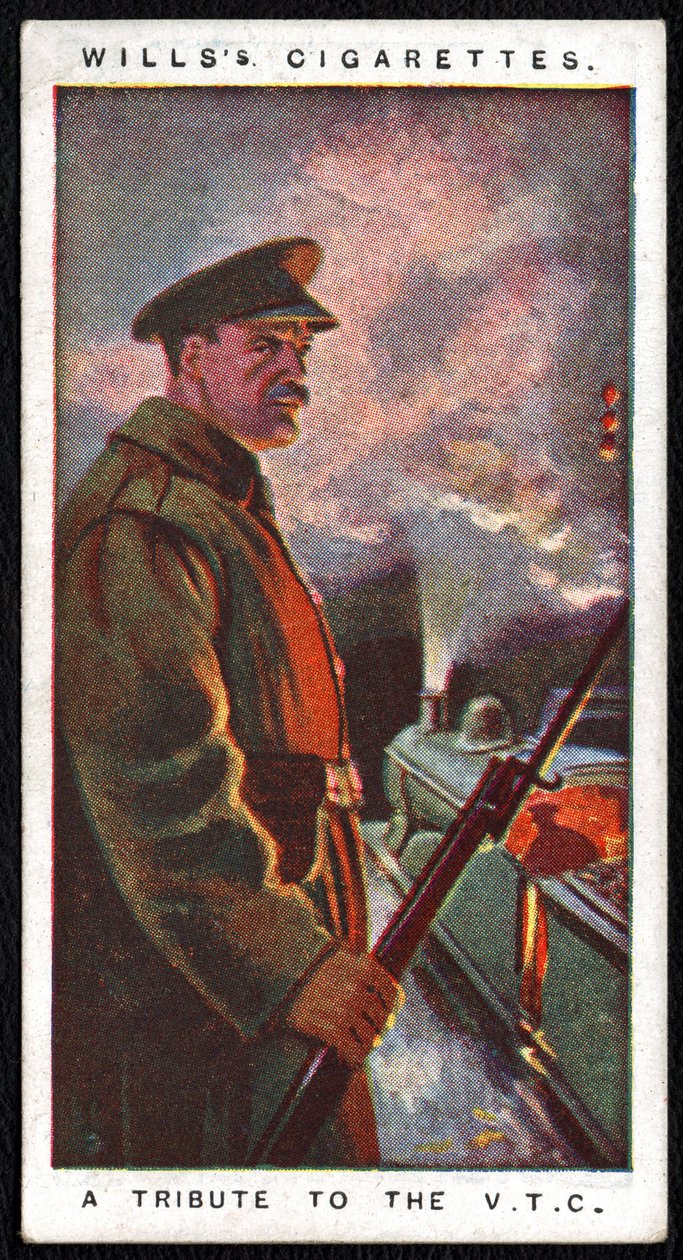 United Kingdom : One of a series of twenty-four cigarette cards published in 1917 by the Imperial Tobacco Company as a tribute to the war effort of the military and civilian forces بواسطة غير معروف