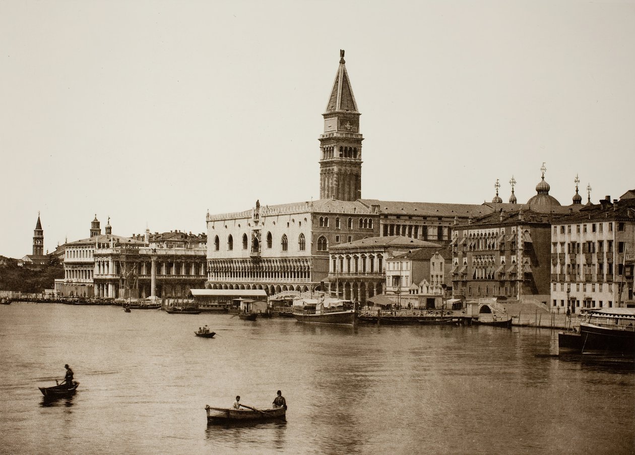 بدون عنوان 99 ، ج. 1890. [قصر دوجي والقناة الكبرى ، البندقية]. بواسطة غير معروف