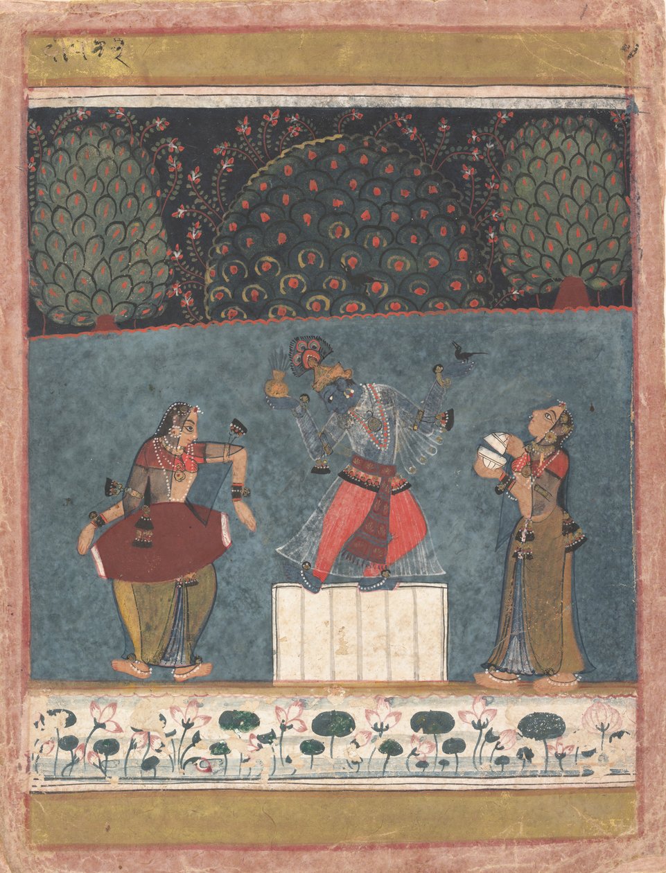 Vasant Ragini: Folio from ragamala series Garland of Musical Modes، ca. 1630-40. بواسطة غير معروف