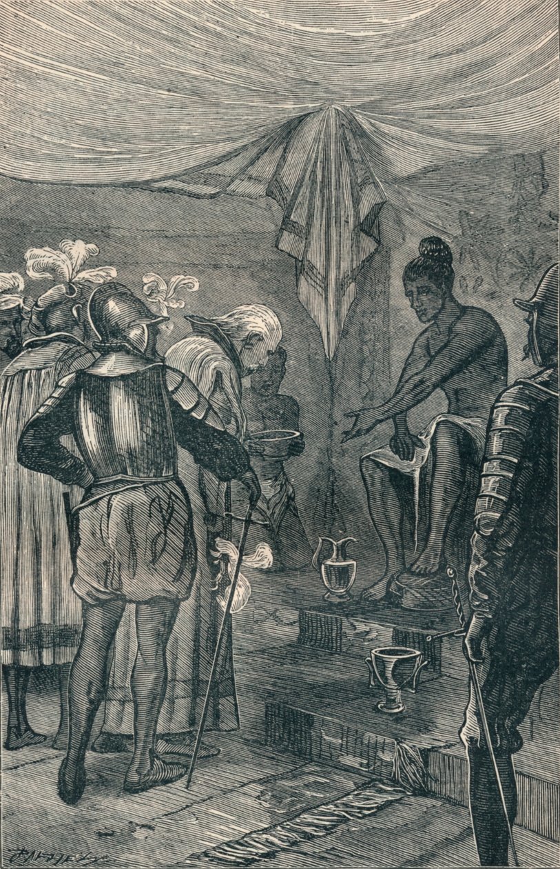 فاسكو دا جاما يزور الملك عام 1904 بواسطة غير معروف