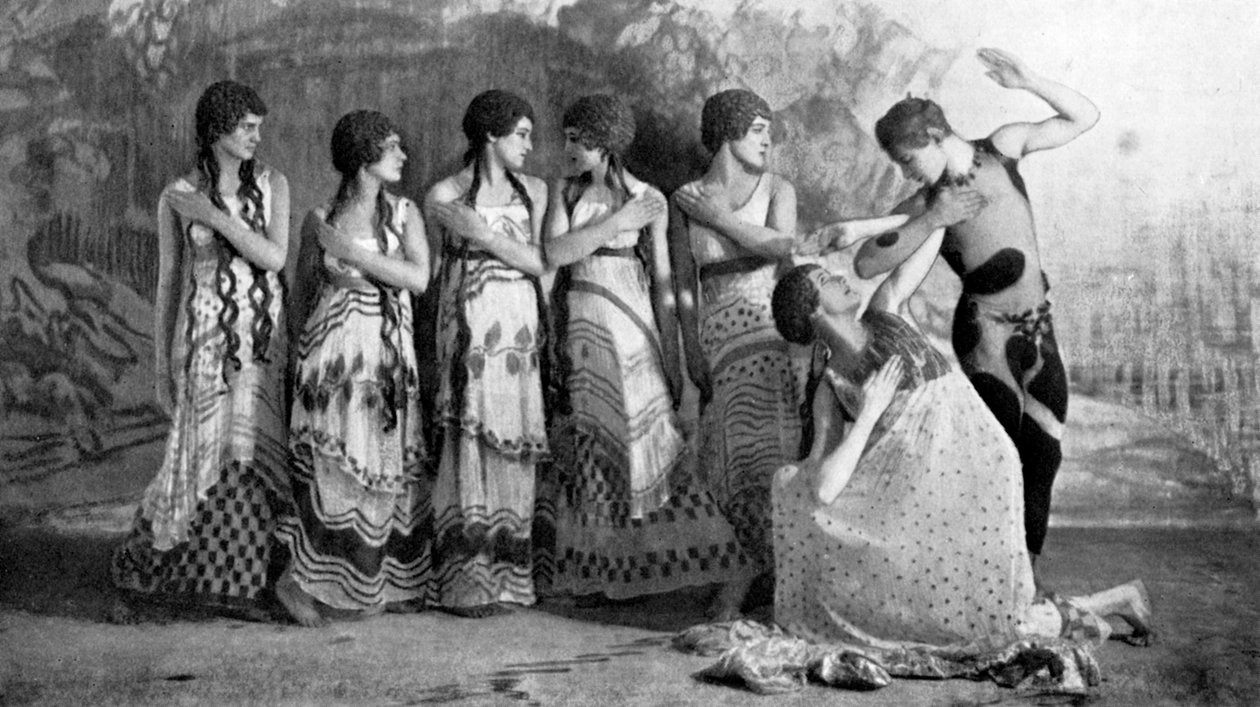 فاسلاف نيجينسكي ، راقصة باليه روسية ، في LApres-midi dun Faune ، 1912 بواسطة غير معروف