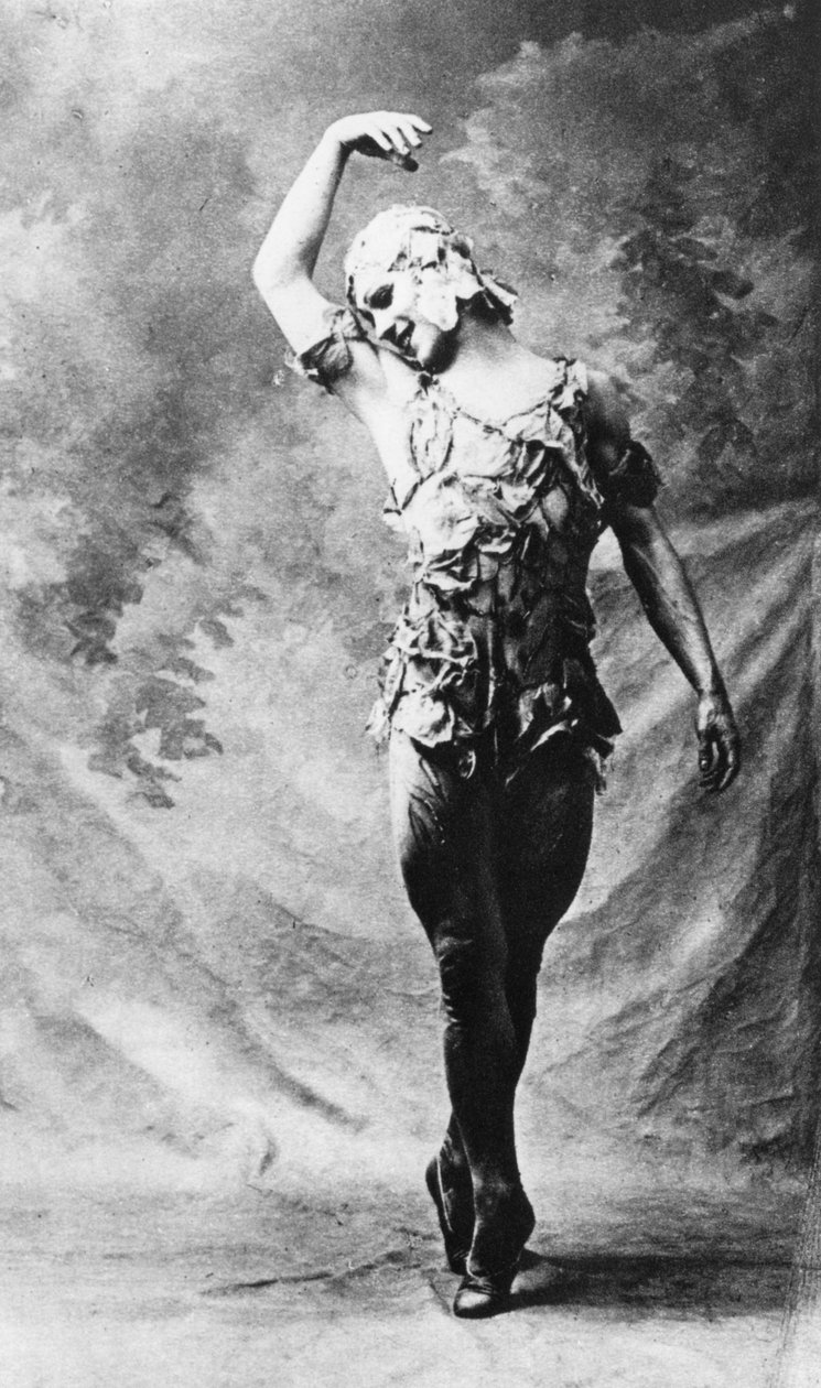 فاسلاف نيجينسكي ، راقصة باليه روسية ، في Le Specter de la Rose ، باريس ، 1911 ، 1930 بواسطة غير معروف