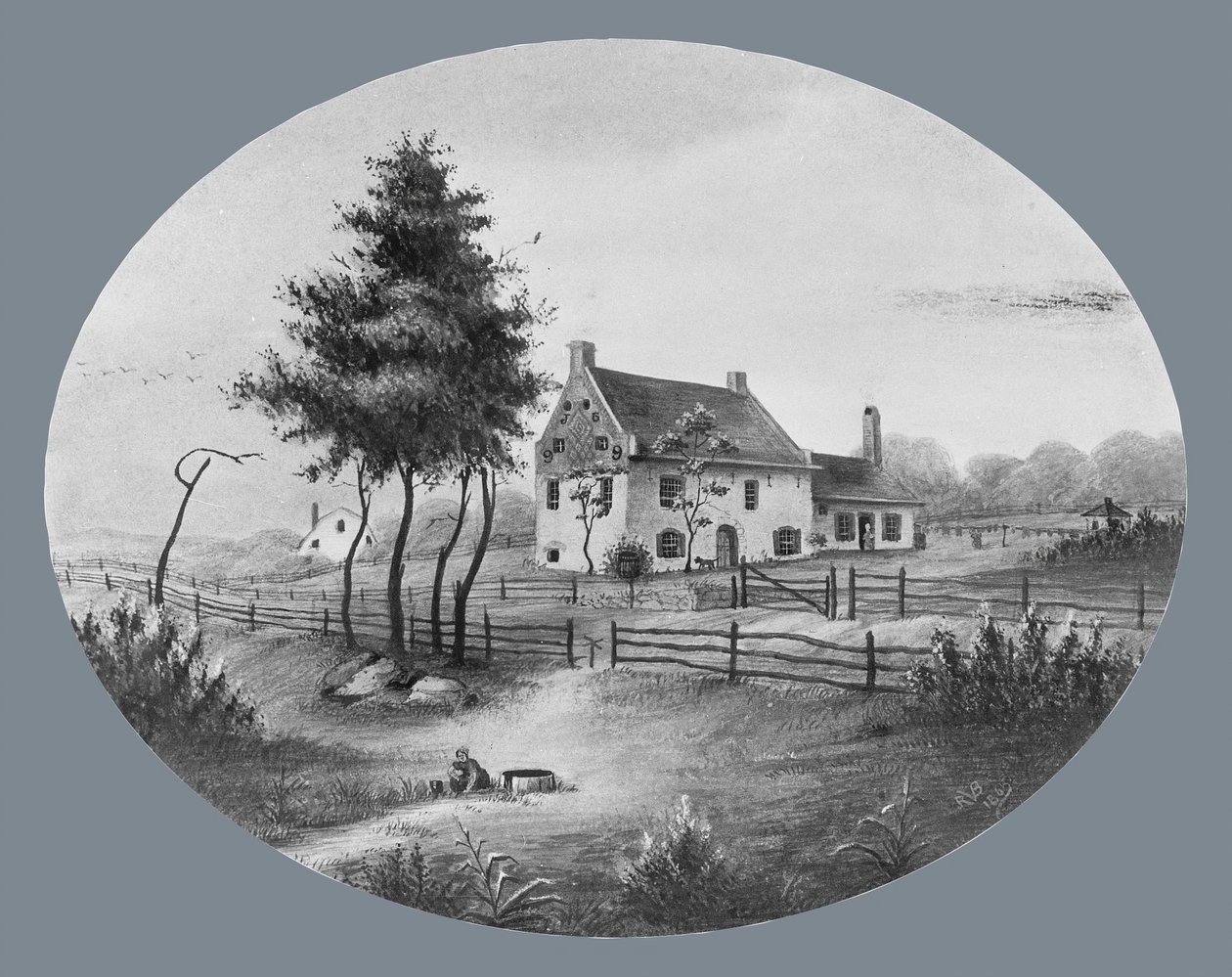 Vechte House at Gowannus ، بروكلين ، نيويورك ، 1865. بواسطة غير معروف