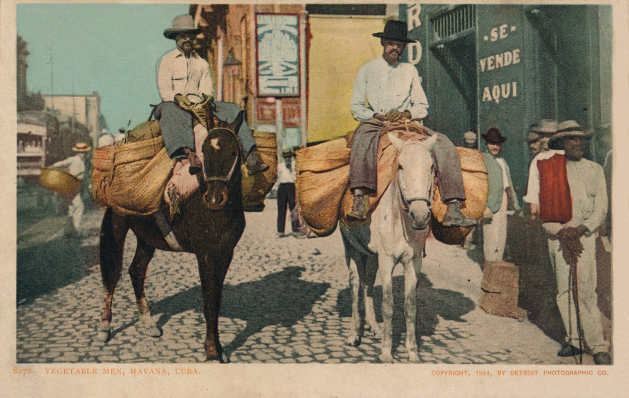 رجال الخضروات ، هافانا ، كوبا ، 1904 بواسطة غير معروف