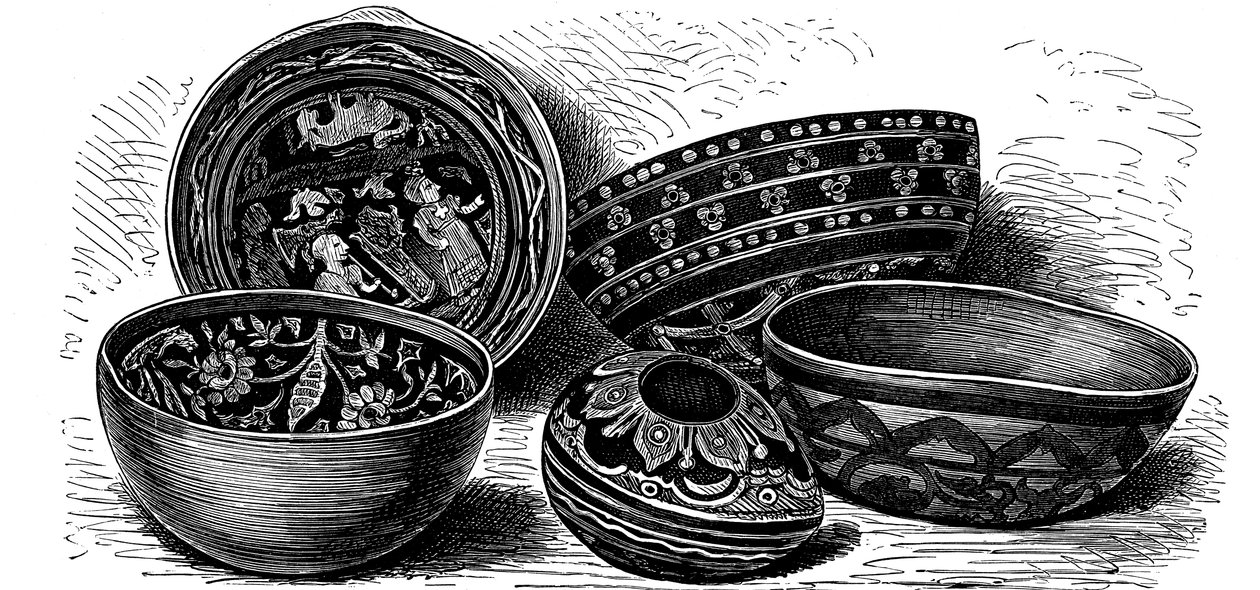 سفن الأواني الفخارية اليابانية من البرازيل ، c1890 بواسطة غير معروف