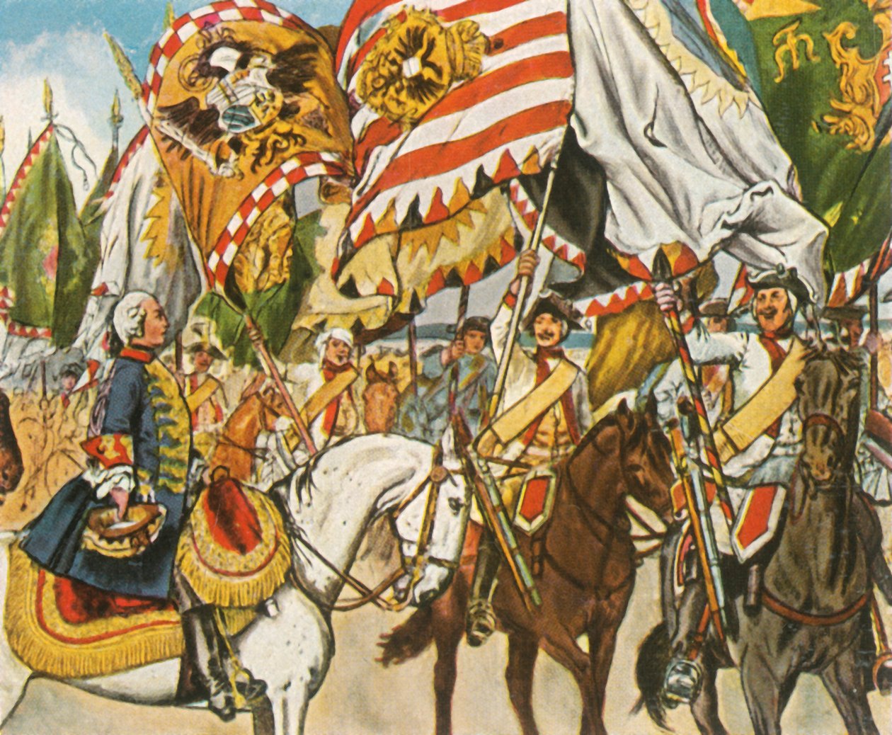 احتفال النصر في Hohenfriedberg ، 4 يونيو 1745 ، 1936. بواسطة غير معروف