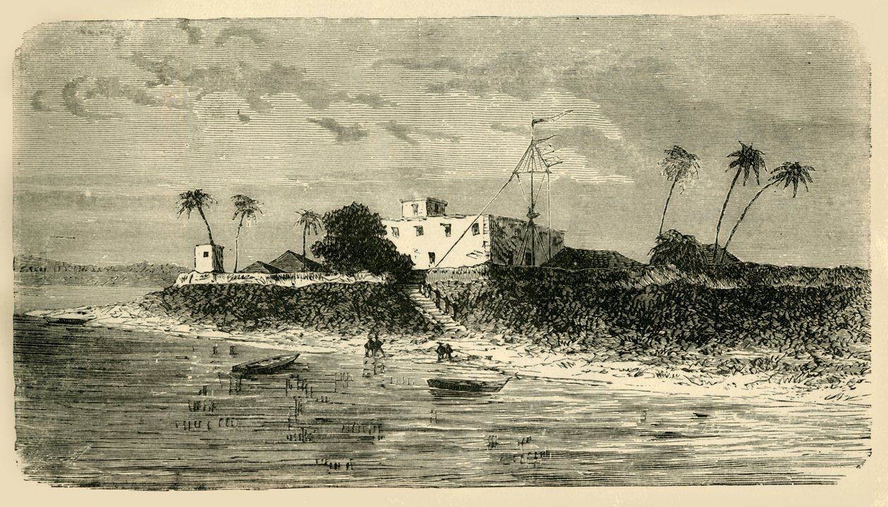 منظر عند مصب Hooghly ، 1890. بواسطة غير معروف