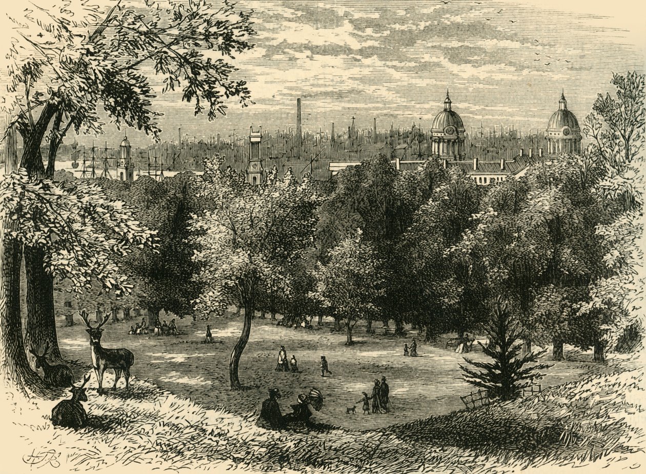 عرض في غرينيتش بارك ، c1878. بواسطة غير معروف