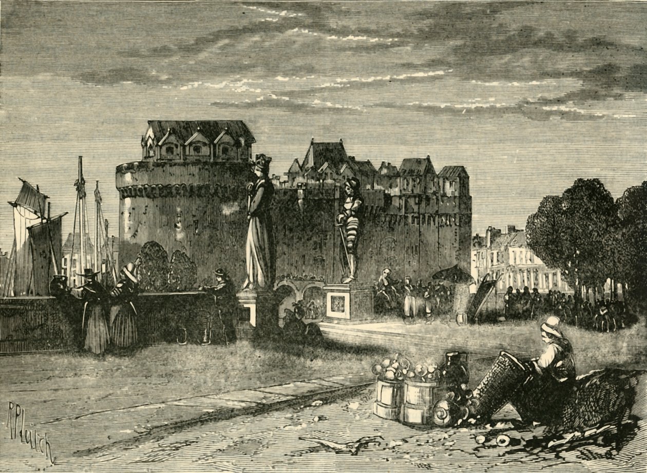 منظر في نانت ، 1890. بواسطة غير معروف
