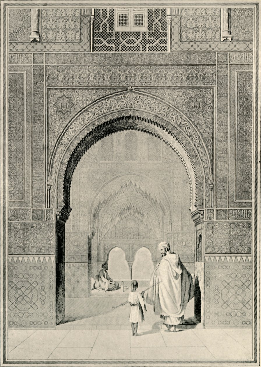 منظر في قاعة الأختين ، القرن التاسع عشر ، 1907. بواسطة غير معروف