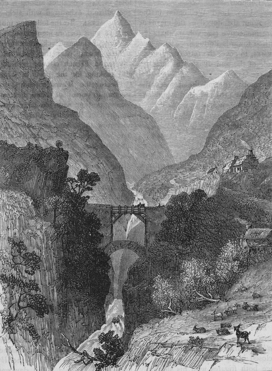 منظر في جبال البرانس ، c1880 بواسطة غير معروف