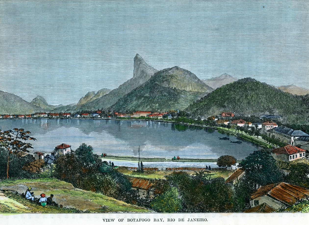 منظر لخليج بوتافوجو ، ريو دي جانيرو ، البرازيل ، c1880 بواسطة غير معروف