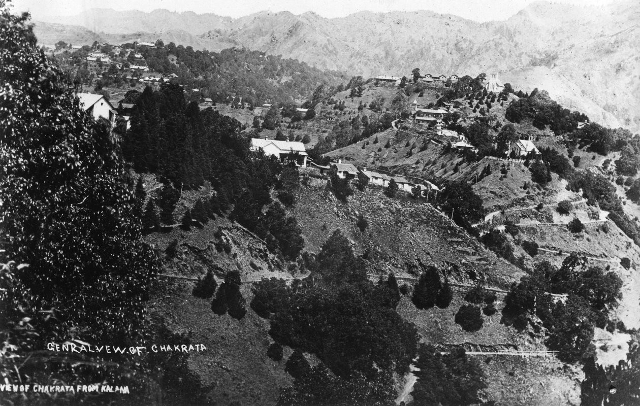 منظر لشاكراتا من كالانا ، الهند ، 1917 بواسطة غير معروف