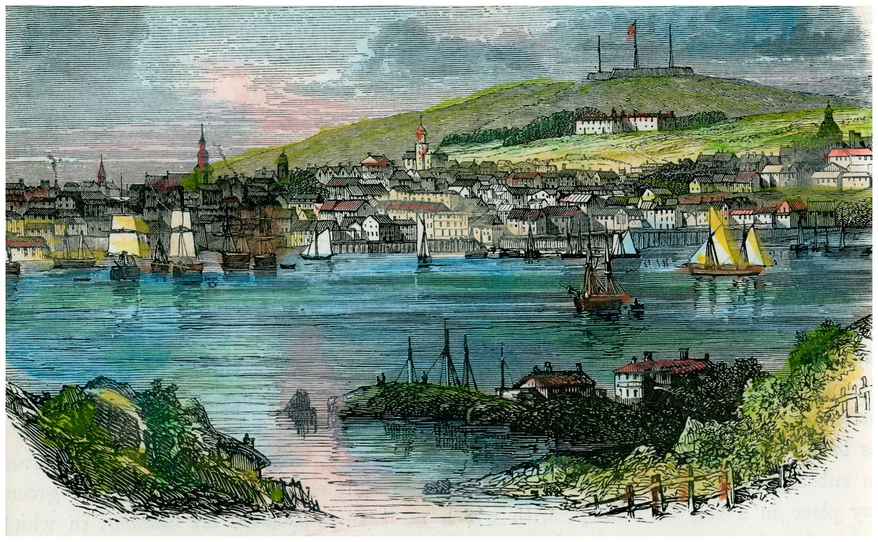 عرض هاليفاكس ، نوفا سكوتيا ، c1870 بواسطة غير معروف
