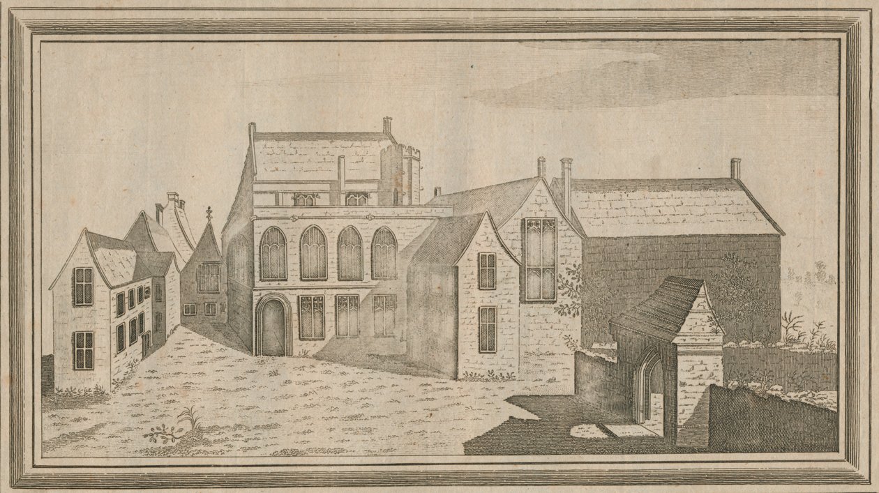 منظر لمينستر لوفيل بريوري في مقاطعة أكسفورد ، 1784 بواسطة غير معروف