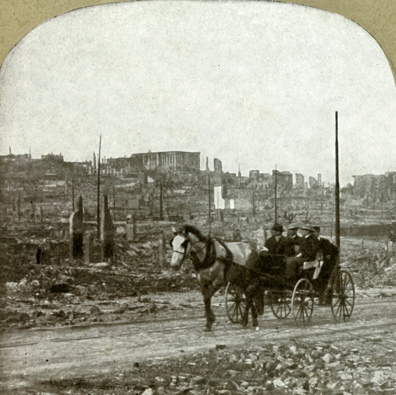 منظر لنوب هيل. منطقة سكن المليونير ، 1906. بواسطة غير معروف
