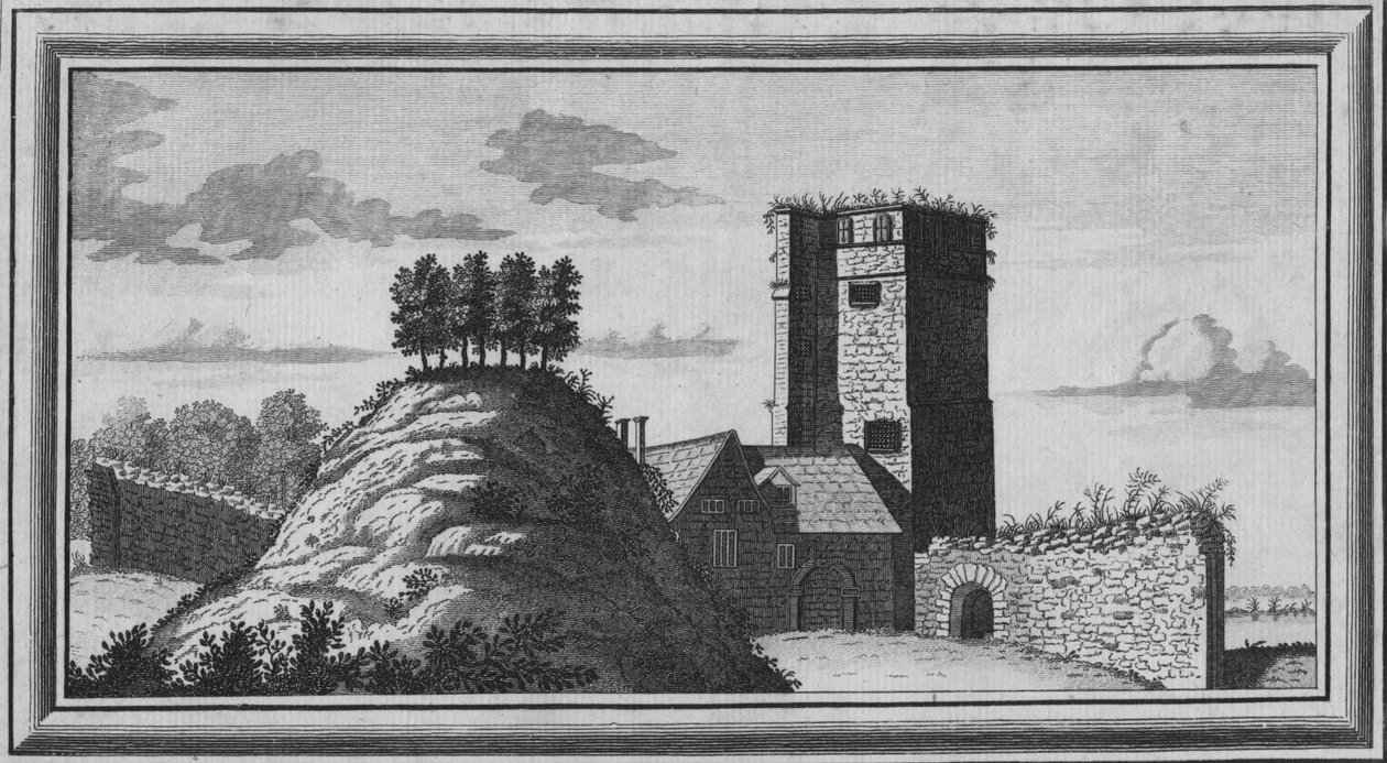 منظر لقلعة أكسفورد ، 1769 بواسطة غير معروف