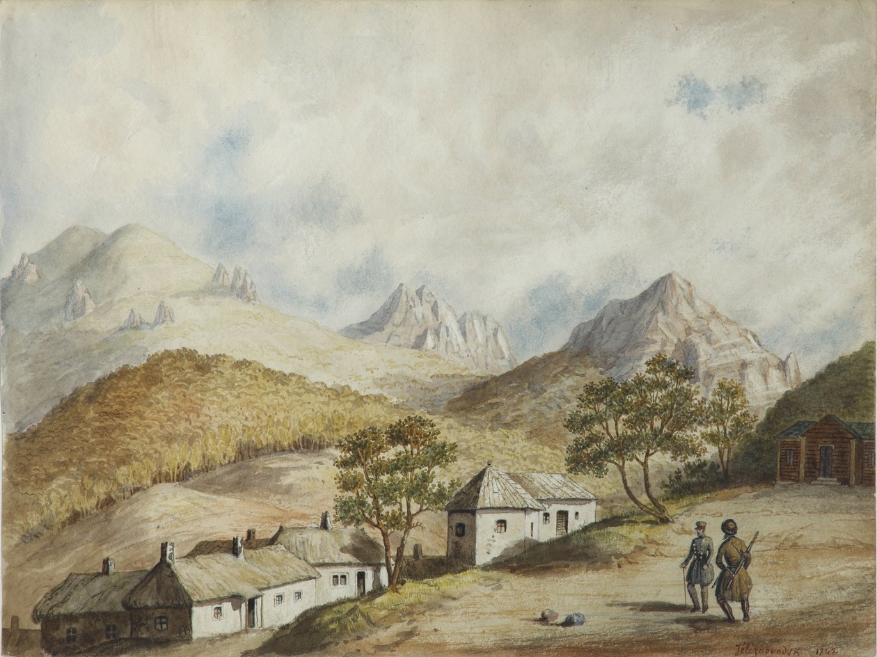 منظر لجيليزنوفودسك ، 1842 بواسطة غير معروف