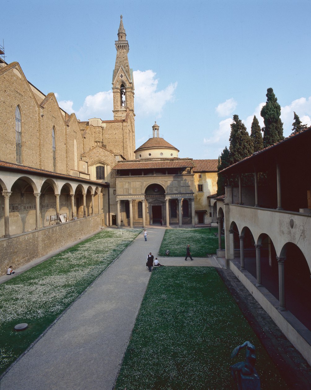 منظر لكنيسة Pazzi ، والواجهة و Campanile (صورة) بواسطة غير معروف